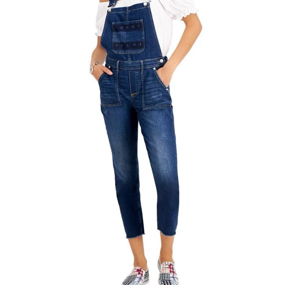 Tommy Hilfiger Women's Blue Denim Overalls